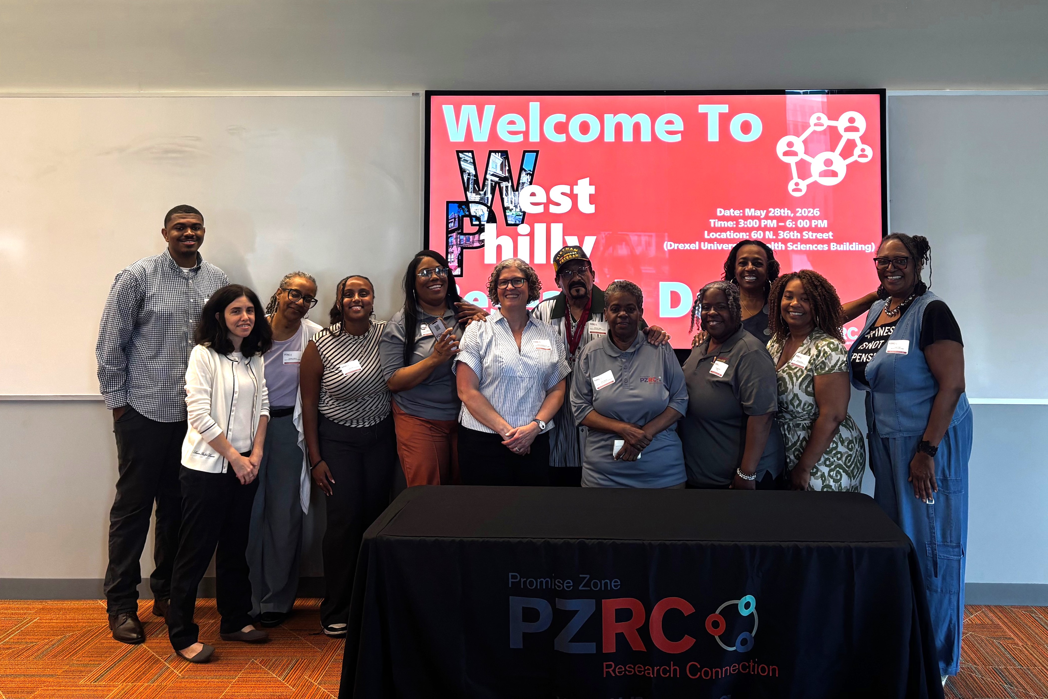 Members of the West Philly Research Day Promise Zone Research Committee
